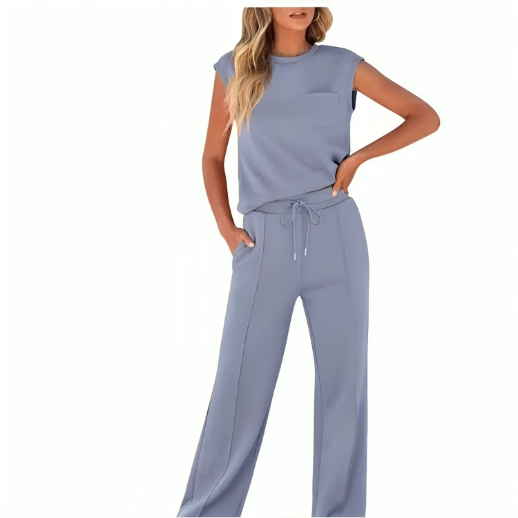 Icone™ StylishSet: Stijlvolle, Comfortabele Met Mouwloze Top En Broek Set