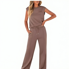 Icone™ StylishSet: Stijlvolle, Comfortabele Met Mouwloze Top En Broek Set