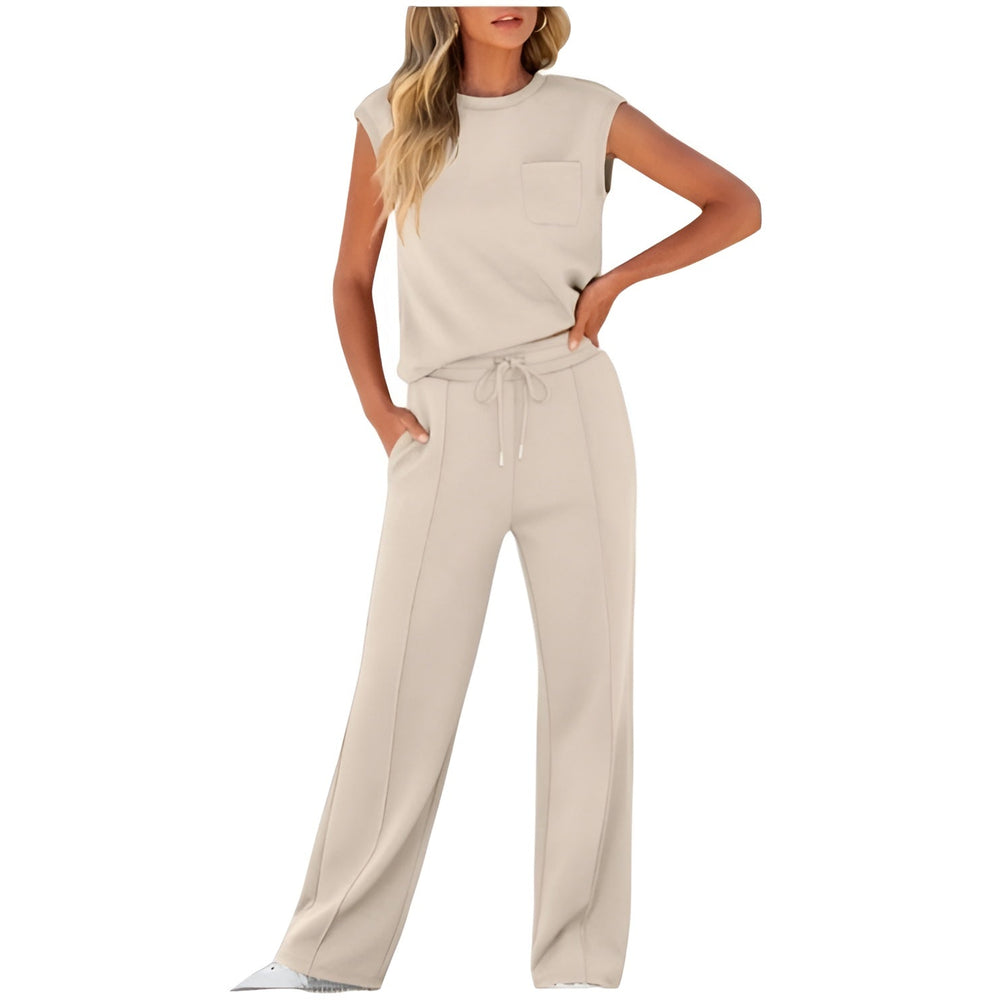 Icone™ StylishSet: Stijlvolle, Comfortabele Met Mouwloze Top En Broek Set