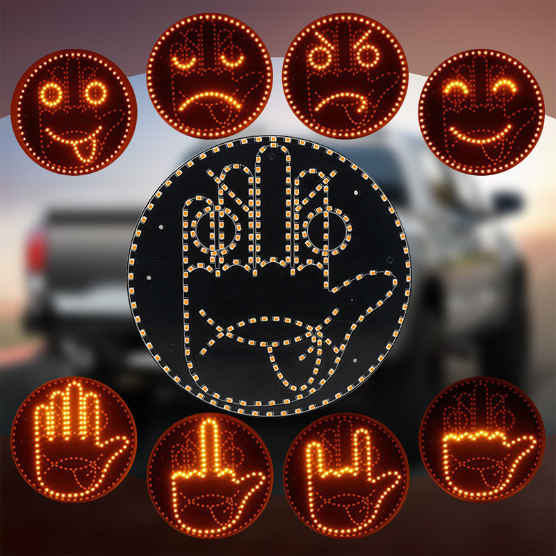 Ledsen™ SignLight: LED Achterruit Signaalbord Lichtdisplay
