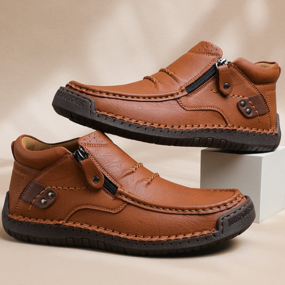 Happy™ ClassyBoots: Heren Stijlvol Gemakkelijk Instapper Retro Stijlvol Laarzen