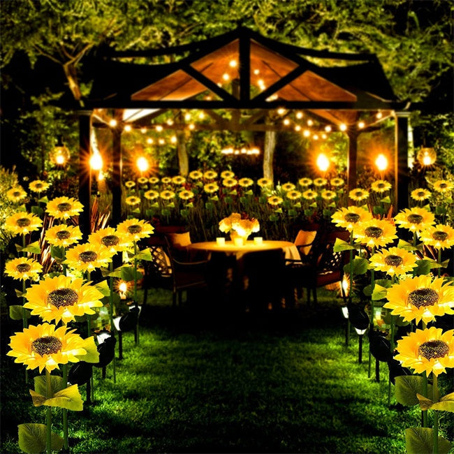 Ledsen™ SolarSunflower: Elegante Slimme Zonne Energie Zonnebloem