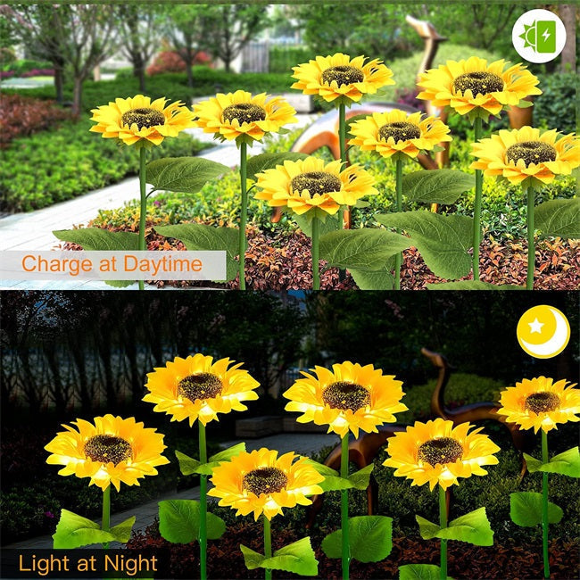 Ledsen™ SolarSunflower: Elegante Slimme Zonne Energie Zonnebloem