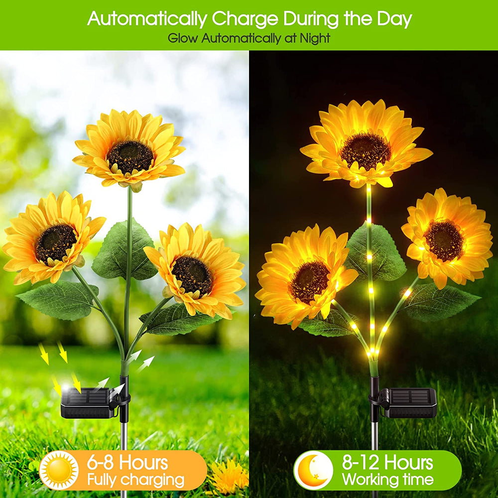 Ledsen™ SolarSunflower: Elegante Slimme Zonne Energie Zonnebloem