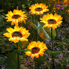 Ledsen™ SolarSunflower: Elegante Slimme Zonne Energie Zonnebloem