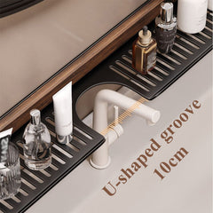 GlideHold® BathroomRack: Modern Zuiging Badkamerrek Met U-Groefontwerp