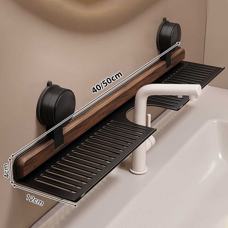 GlideHold® BathroomRack: Modern Zuiging Badkamerrek Met U-Groefontwerp