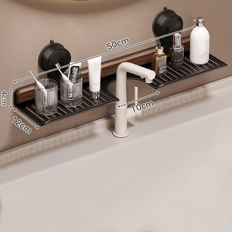 GlideHold® BathroomRack: Modern Zuiging Badkamerrek Met U-Groefontwerp