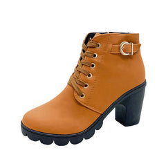 Happy™ HeelBoots - Dames Stijlvolle En Comfortabele Gesp Blokhaklaarzen