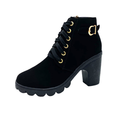 Happy™ HeelBoots - Dames Stijlvolle En Comfortabele Gesp Blokhaklaarzen