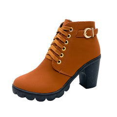Happy™ HeelBoots - Dames Stijlvolle En Comfortabele Gesp Blokhaklaarzen