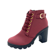Happy™ HeelBoots - Dames Stijlvolle En Comfortabele Gesp Blokhaklaarzen