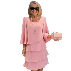Icone™ LayeredDress: Elegante Slankmakende Lichtgewicht Laagjes Klassieke Zomerjurk