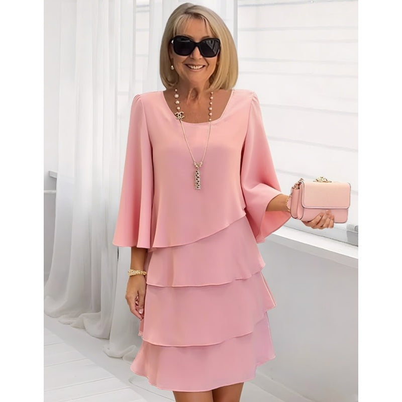 Icone™ LayeredDress: Elegante Slankmakende Lichtgewicht Laagjes Klassieke Zomerjurk