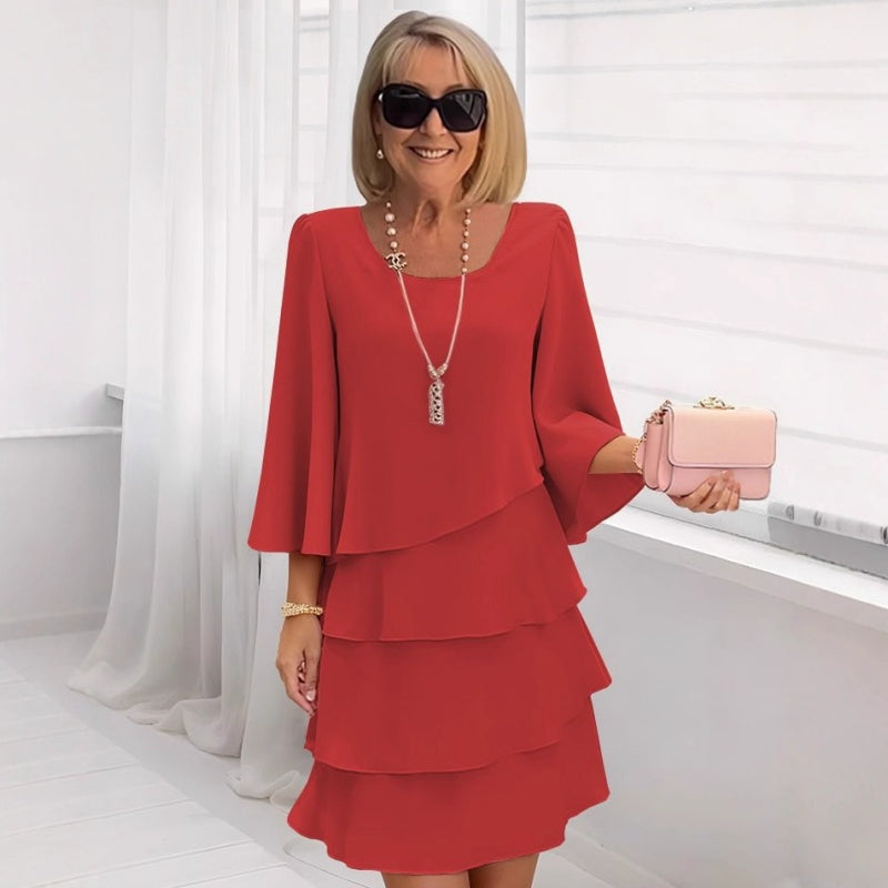 Icone™ LayeredDress: Elegante Slankmakende Lichtgewicht Laagjes Klassieke Zomerjurk