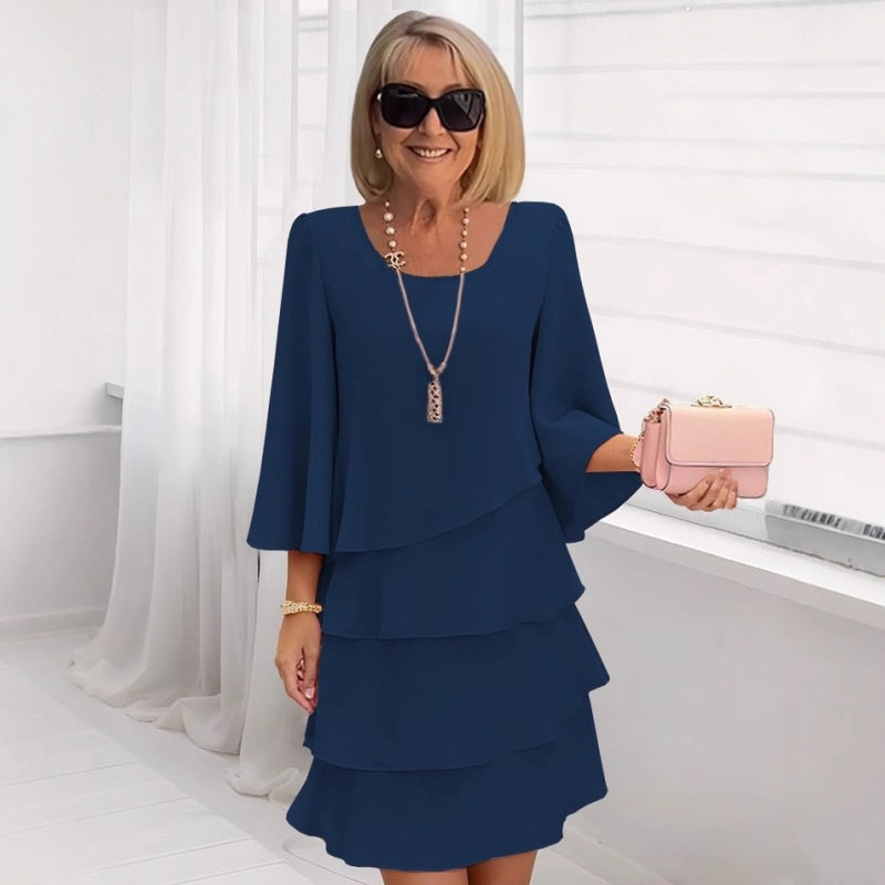 Icone™ LayeredDress: Elegante Slankmakende Lichtgewicht Laagjes Klassieke Zomerjurk