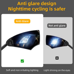 CyclingMirrors 1+1 GRATIS: Duurzaam 360° Draaibaar Breed Gezichtsveld Antireflectie Fietsen Spiegels