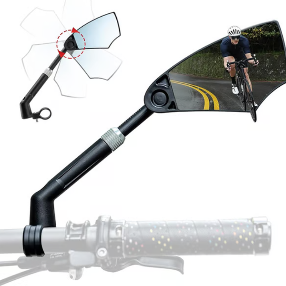 CyclingMirrors 1+1 GRATIS: Duurzaam 360° Draaibaar Breed Gezichtsveld Antireflectie Fietsen Spiegels