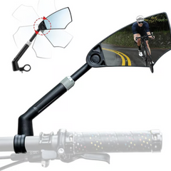 CyclingMirrors 1+1 GRATIS: Duurzaam 360° Draaibaar Breed Gezichtsveld Antireflectie Fietsen Spiegels
