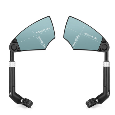 CyclingMirrors 1+1 GRATIS: Duurzaam 360° Draaibaar Breed Gezichtsveld Antireflectie Fietsen Spiegels