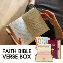 BibleBox: Houten Inspirerende Bijbelvers Gebedskaartdoos
