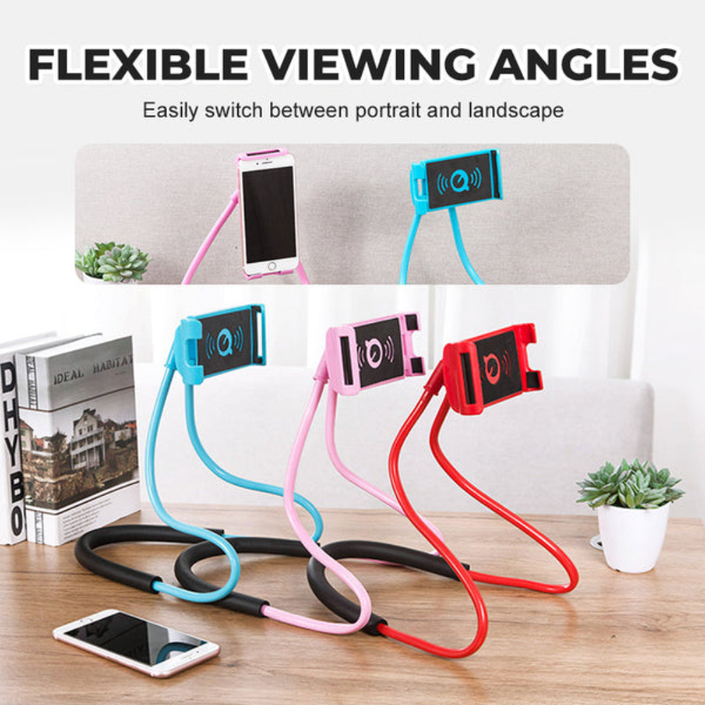 Holder360° WearableHolder 1+1 GRATIS – Verstelbare Handenvrije Comfortabele Nek Telefoon Draagbare Houder
