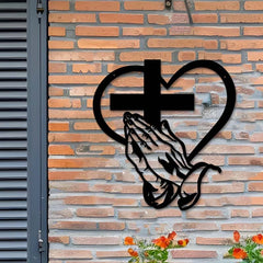 SpiritualDecor - Elegant Huis Hangend Kruis Hart Spiritueel Decor