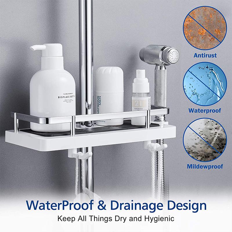 GlideHold® ShowerRack - Modern Badkamer Opbergrek