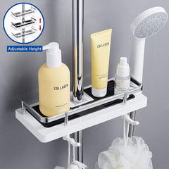 GlideHold® ShowerRack - Modern Badkamer Opbergrek