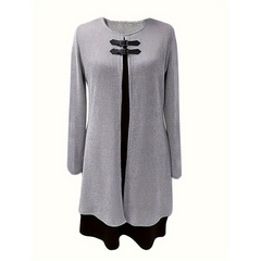 Icone™ ClassDress: Lange Mouwen Formele Mini Klasse Jurk