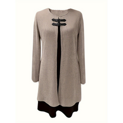 Icone™ ClassDress: Lange Mouwen Formele Mini Klasse Jurk