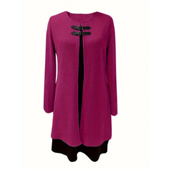 Icone™ ClassDress: Lange Mouwen Formele Mini Klasse Jurk