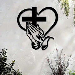SpiritualDecor - Elegant Huis Hangend Kruis Hart Spiritueel Decor
