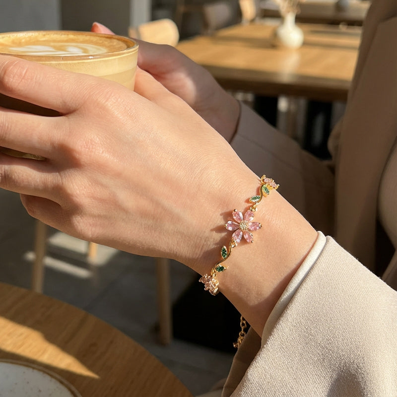 Jewelance™ BlossomBracelet 1+1 GRATIS: Bloemblad Blossom Mode Armband