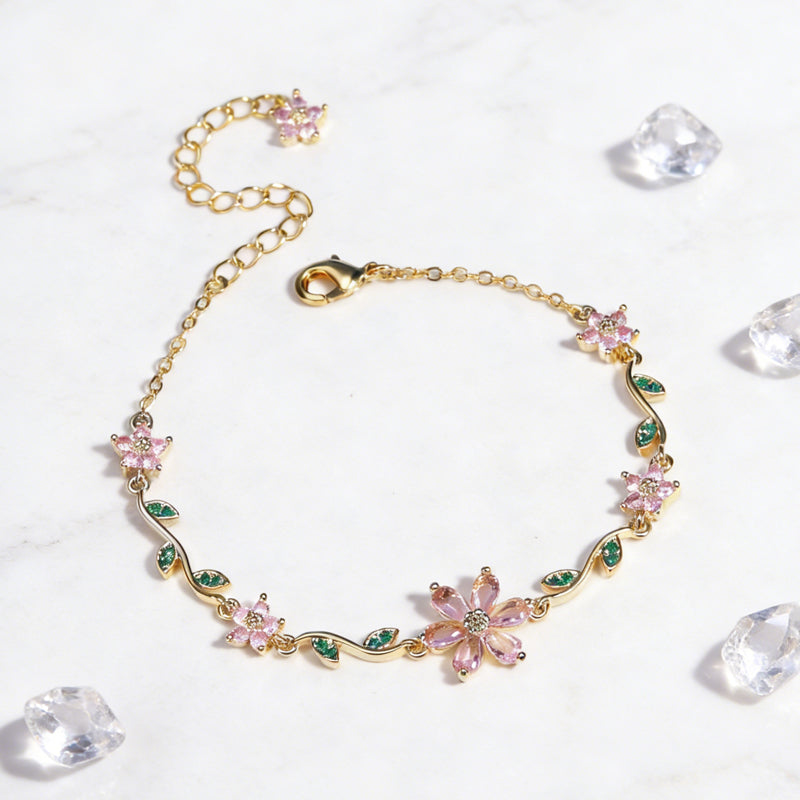 Jewelance™ BlossomBracelet 1+1 GRATIS: Bloemblad Blossom Mode Armband