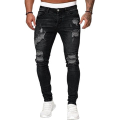 Icone™ RippedJeans: Mannen Stijlvolle Mager Gescheurd Jeans