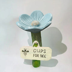 FlowerBowl 1+1 GRATIS - Tuindecoratie Bijen Drinkwater Bloembak