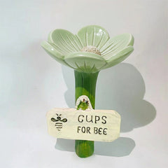 FlowerBowl 1+1 GRATIS - Tuindecoratie Bijen Drinkwater Bloembak