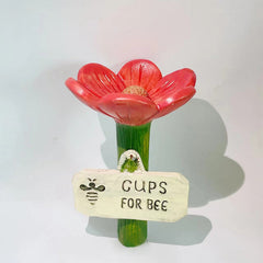 FlowerBowl 1+1 GRATIS - Tuindecoratie Bijen Drinkwater Bloembak