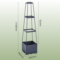 PlanterBox - Ondersteuning Klimplanten Planter Toren Box
