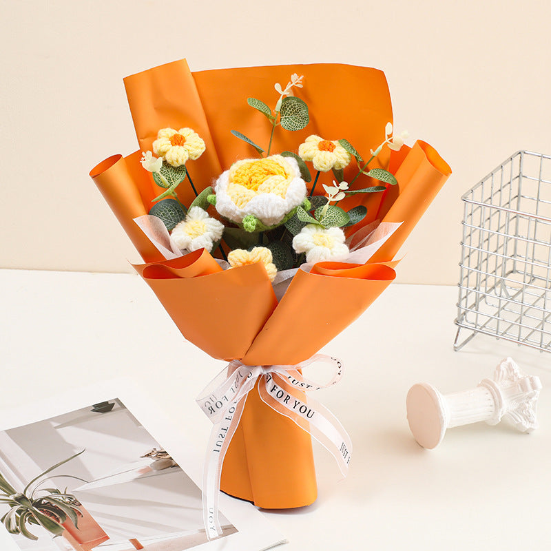 CrochetFlowers 1+1 GRATIS - Delicaat Kunstmatig Haakbloemenboeket