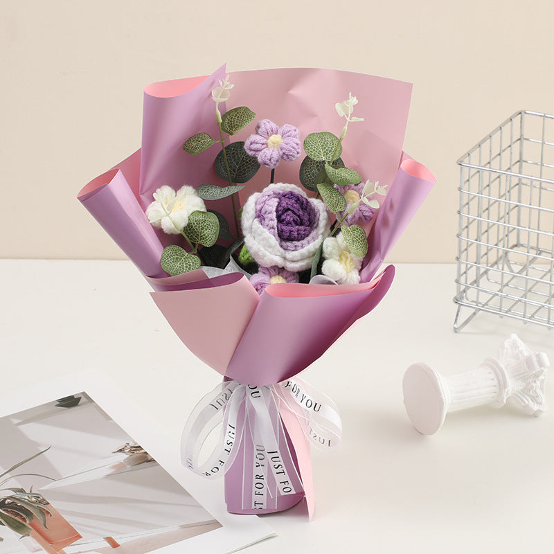CrochetFlowers 1+1 GRATIS - Delicaat Kunstmatig Haakbloemenboeket