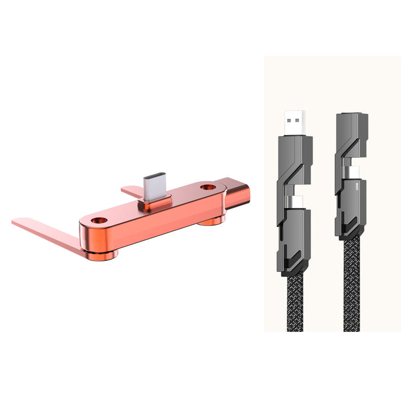 VersatileCharger 1+1 GRATIS: Compacte Veelzijdige Vouwbare Stand Charger Adaptor