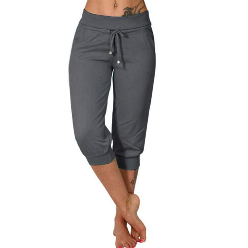 Icone™ CroppedSweatpants: Comfortabele Cropped Sweatpants Met Touwtjes
