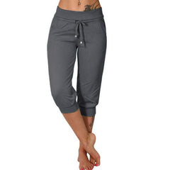 Icone™ CroppedSweatpants: Comfortabele Cropped Sweatpants Met Touwtjes