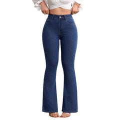 Icone™ ShapeJeans - Dames Dames Dagelijks Hoge taille Vorm Uitlopende Pijpen Jeans