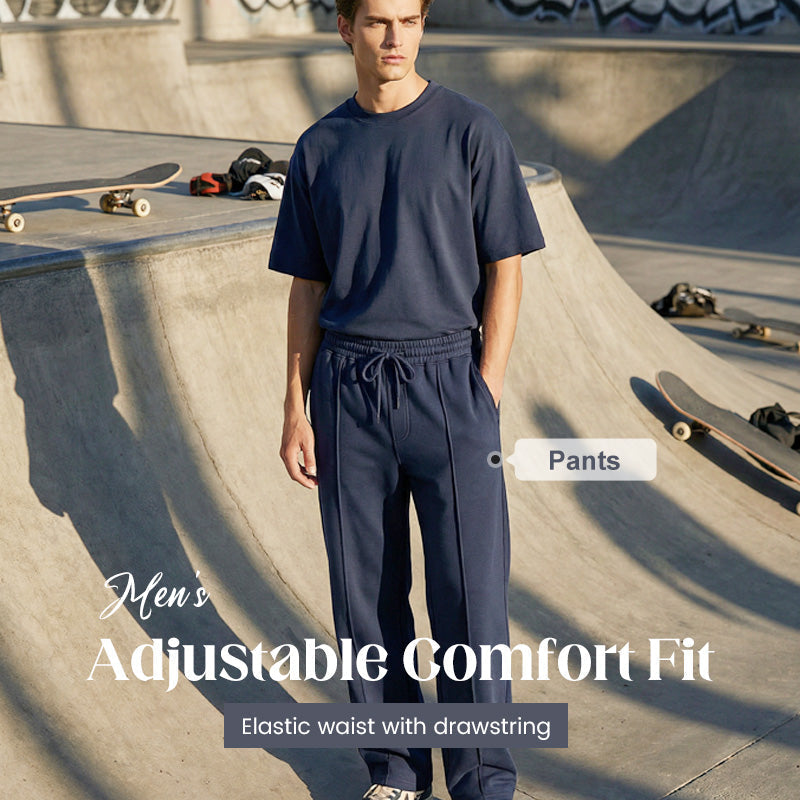 Icone™ ComfortPants: Heren Relaxed Fit Tailleband Casual Reis En Loungebroeken
