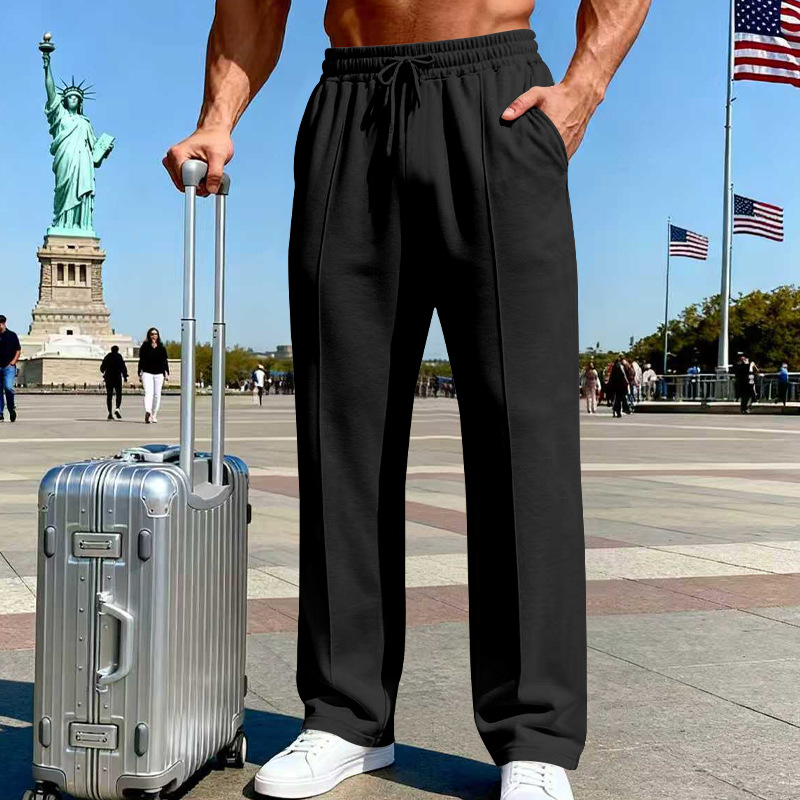 Icone™ ComfortPants: Heren Relaxed Fit Tailleband Casual Reis En Loungebroeken