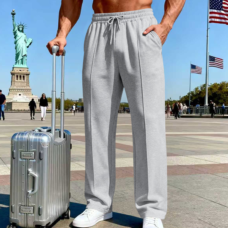 Icone™ ComfortPants: Heren Relaxed Fit Tailleband Casual Reis En Loungebroeken