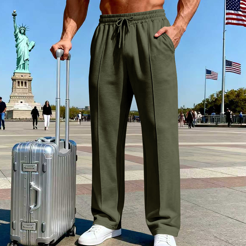 Icone™ ComfortPants: Heren Relaxed Fit Tailleband Casual Reis En Loungebroeken